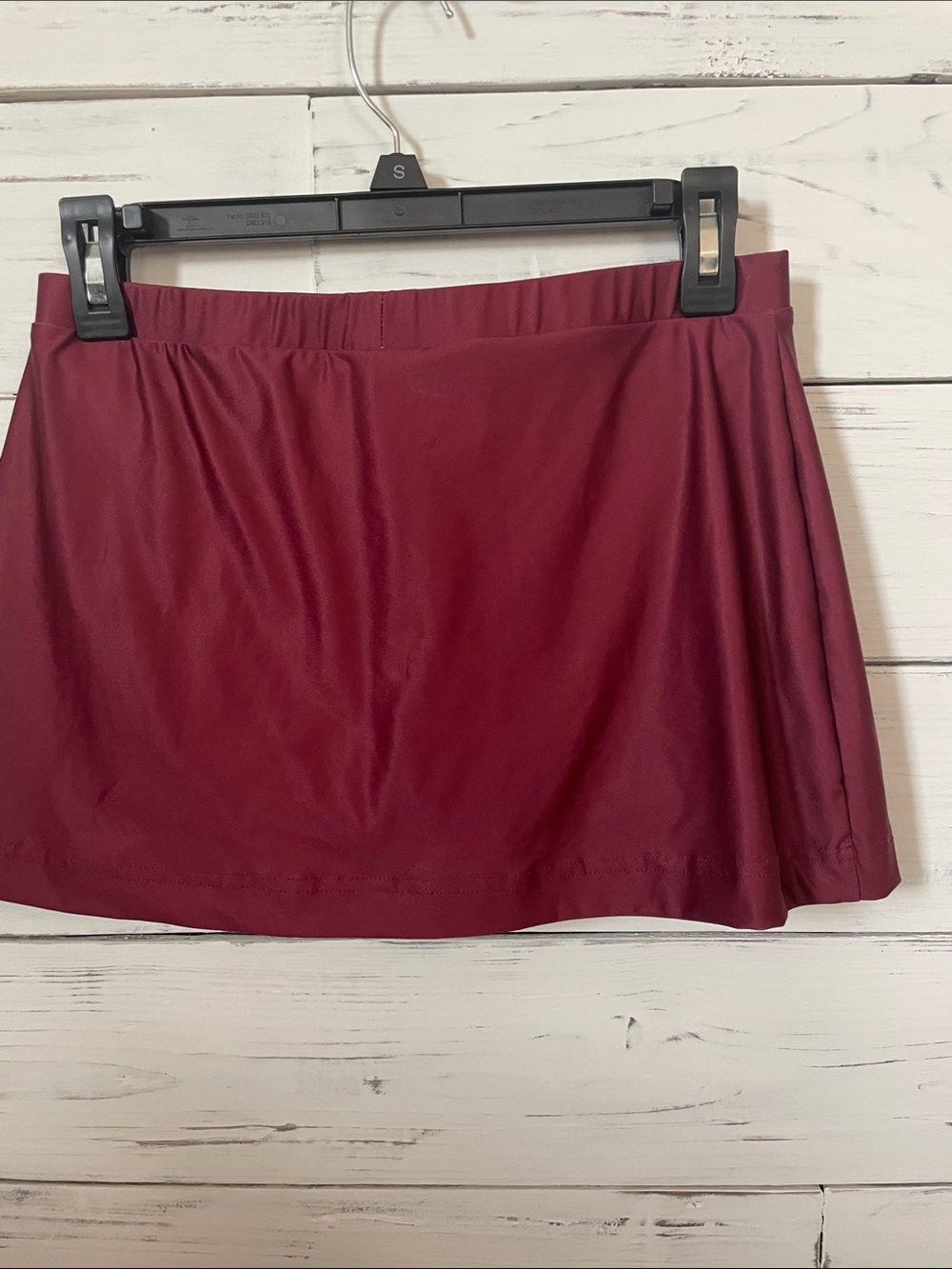 Varsity Women's Skort in Deep Wine - Picture 5 of 7
